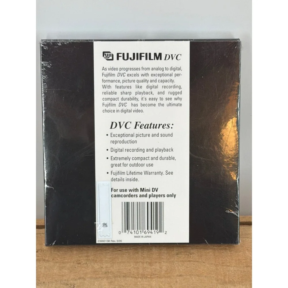 Fujifilm DVC Mini DV Digital Videocassette 60 SP 90 LP 6-Pack Sealed New Tapes